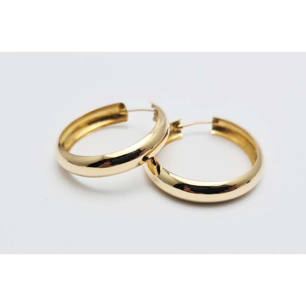 Unique Medium 18k Solid Yellow Gold Designer Poli… - image 4